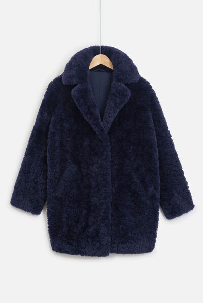 Cappotto Clovis blu navy donna