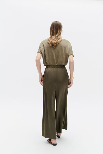 Pantalón Phenry verde oliva mujer