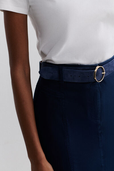Jupe lazuna b bleu marine femme