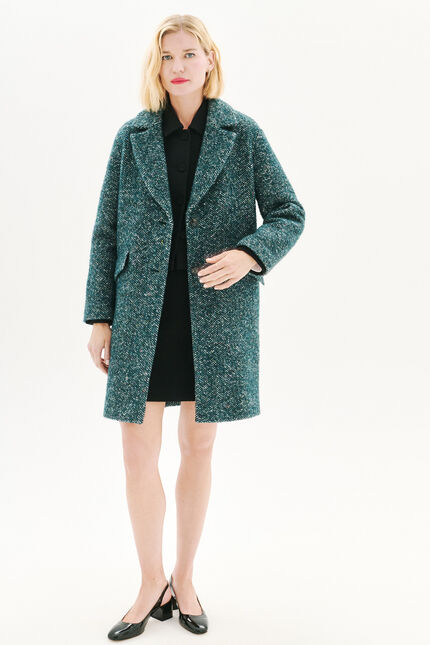 Grissini coat teal woman