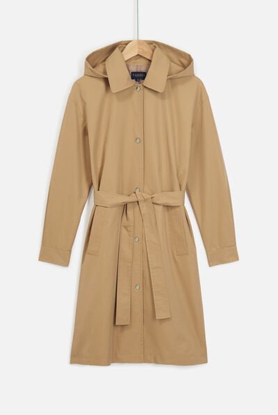 Parka Caleta beis mujer