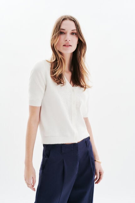 Pull Mirella blanc femme