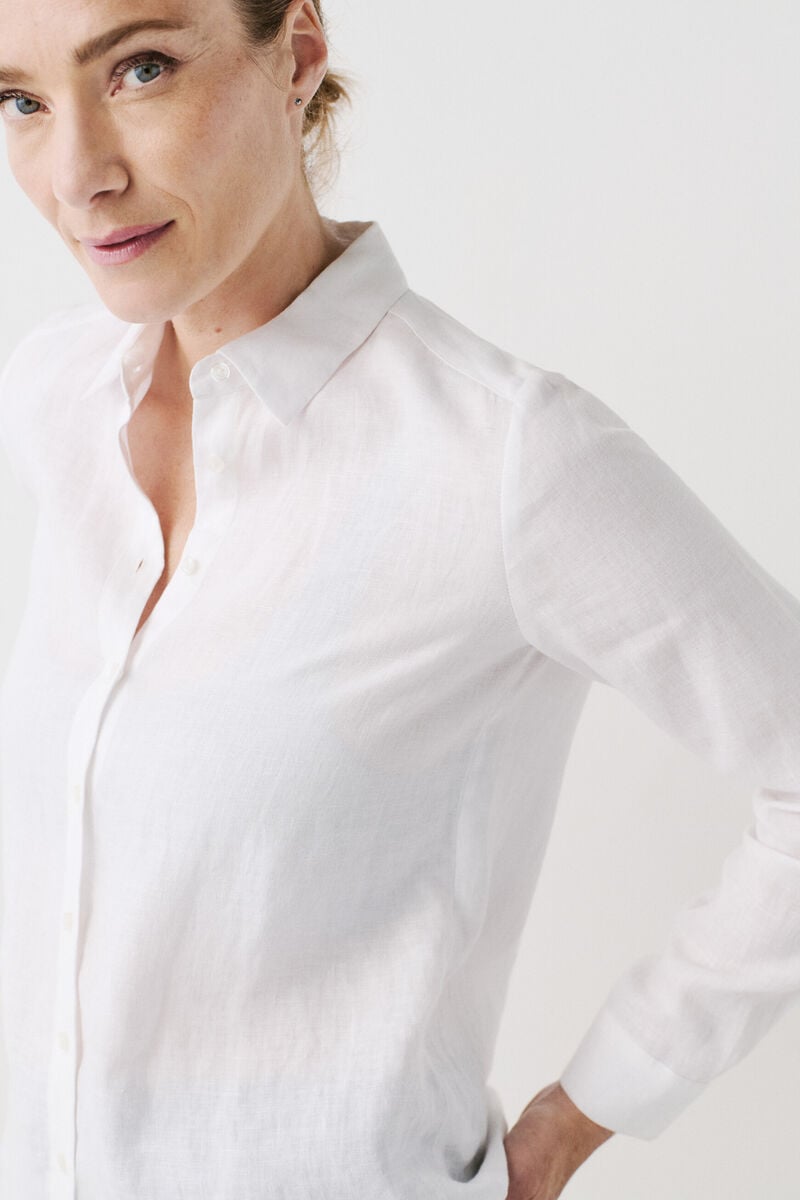 chemise brenda 100 lin blanc femme chemise brenda 100% lin blanc femme