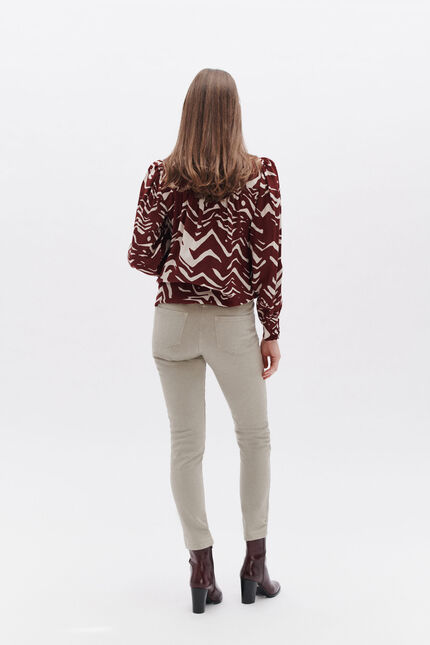 Pantalon ptonio beige femme