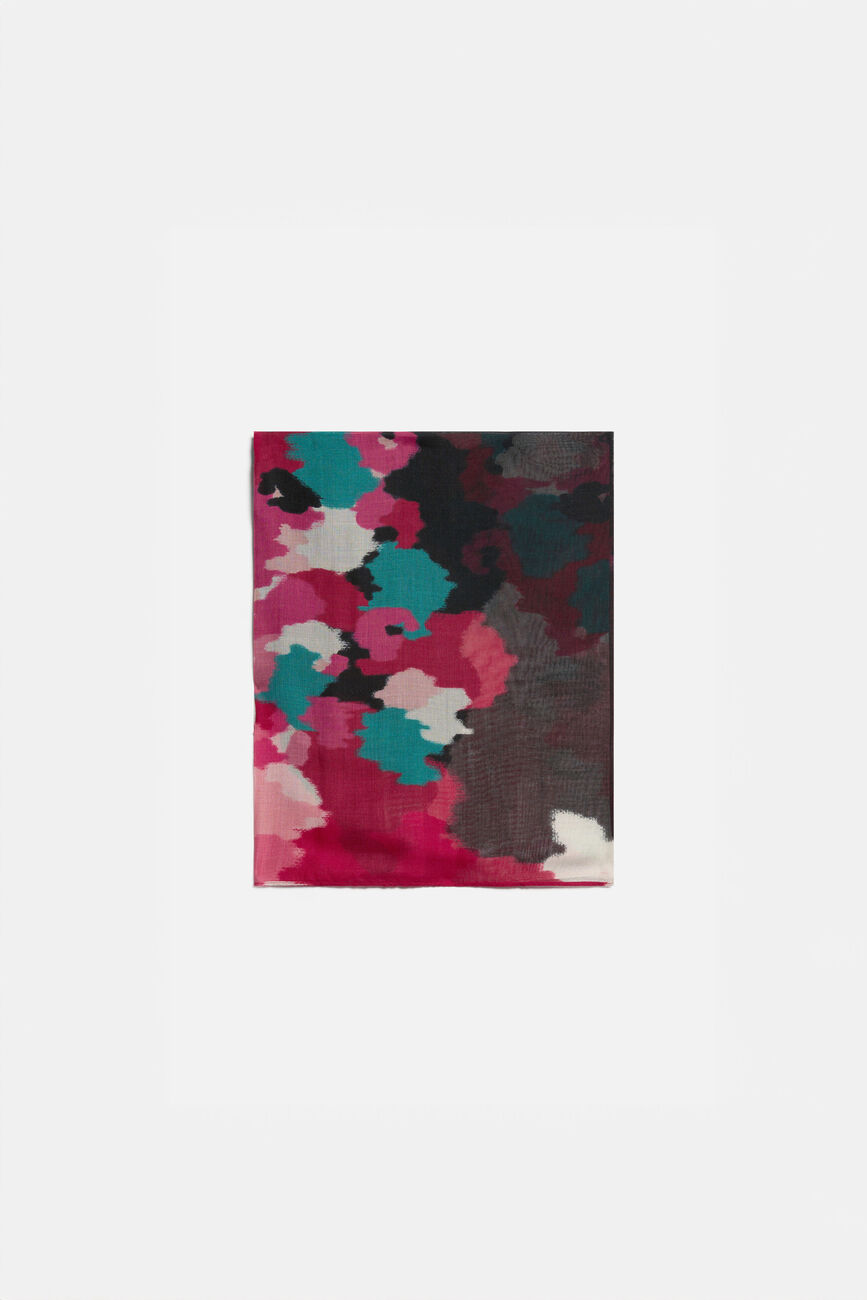 Foulard luna rose fushia femme