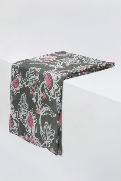 foulard maud vert kaki femme