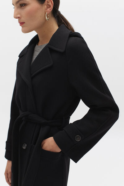 manteau quentin noir femme