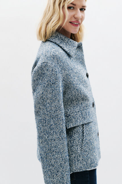 Galactica mantel denim stone vrouw