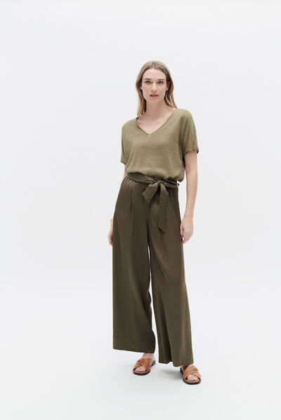 Pantalón Phenry verde oliva mujer