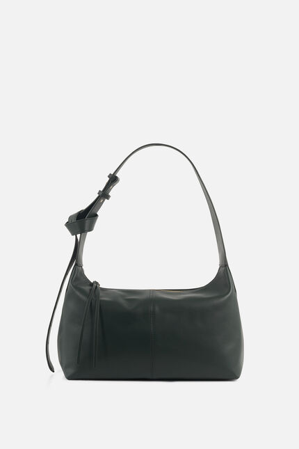 Sac soane en cuir naturel vert kaki femme