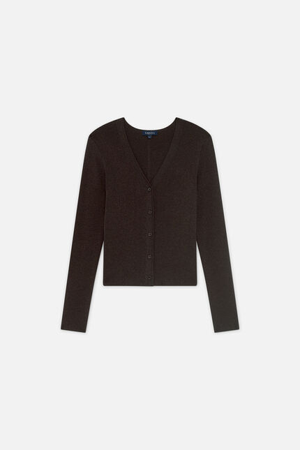 Gilet Mvalencia marron foncé femme