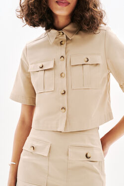 Chemise Cleo2 taupe femme