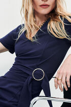 Dress raika navy blue woman