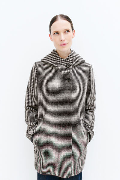 manteau verise noir femme