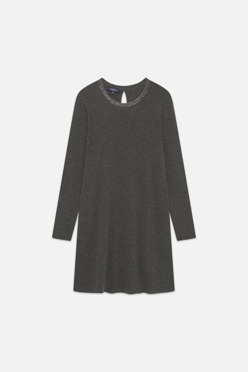 Vestido Rmiriam gris mujer