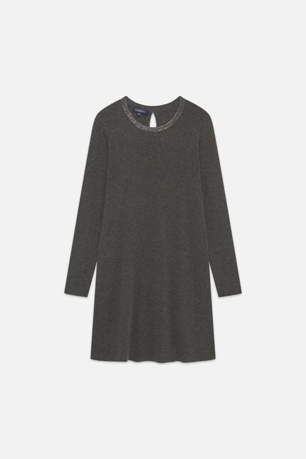 Vestido Rmiriam gris mujer