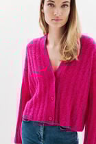 Melbourne cardigan fuchsia pink woman