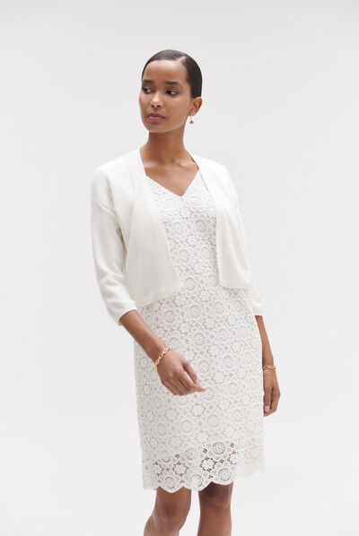 gilet yoko ivoire femme