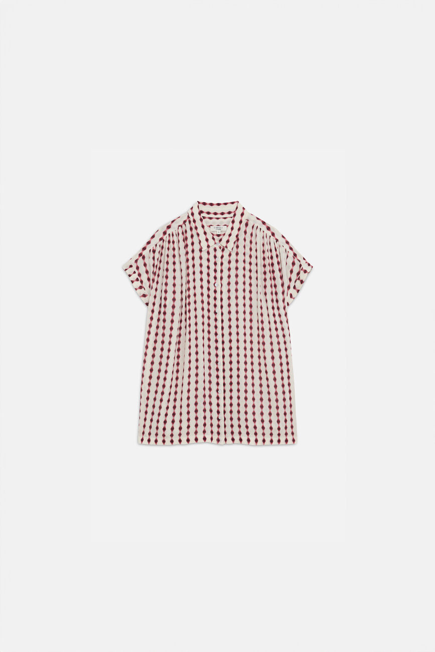 carma shirt dark red woman