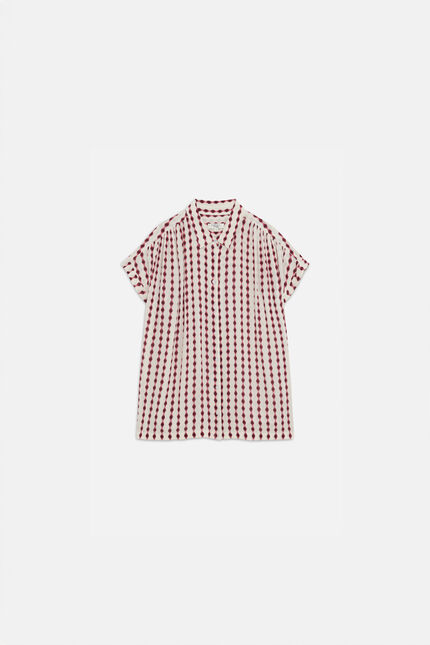 Camicia carma rosso scuro donna
