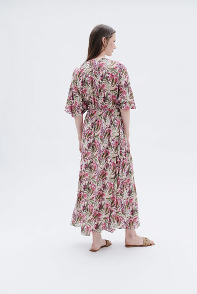 Robe daniela rose corail femme