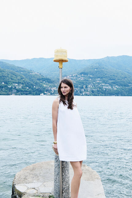 Abito Ralysee 100% lino ecru donna