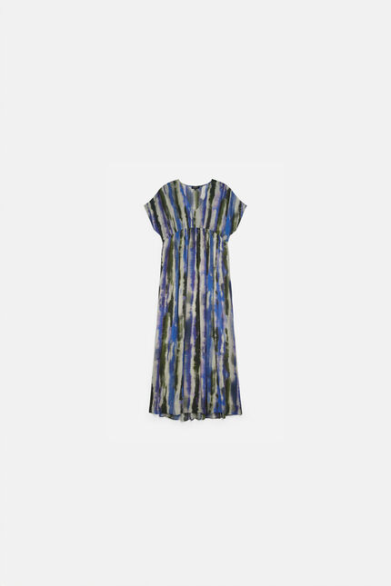 Vestido robra azul turquesa mujer