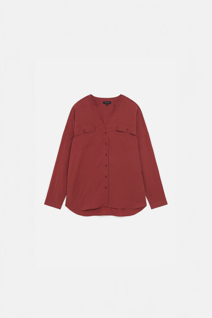 Chemise cesare marron fonce femme