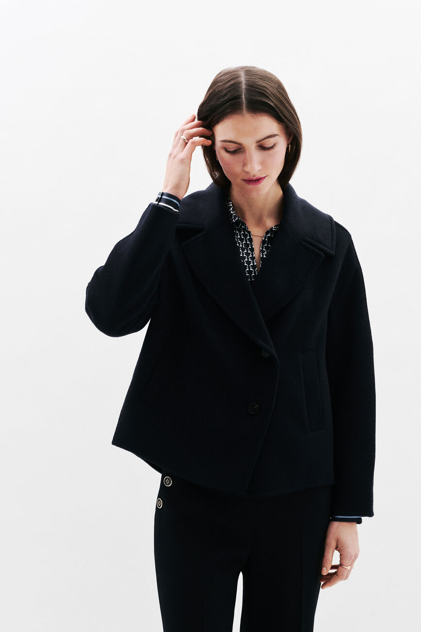 Manteau gaiac bleu marine femme