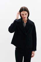 gaiac coat navy blue woman