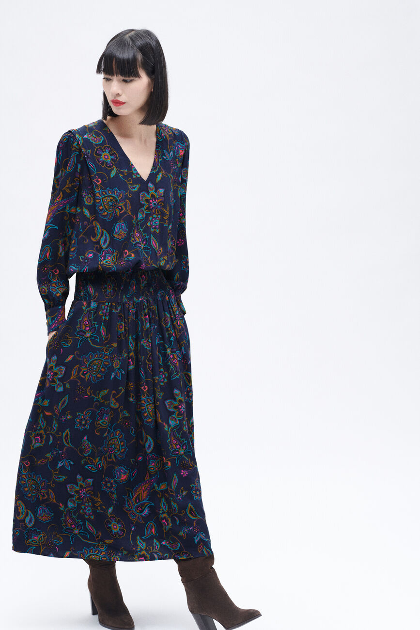 Robe rybilo bleu marine femme