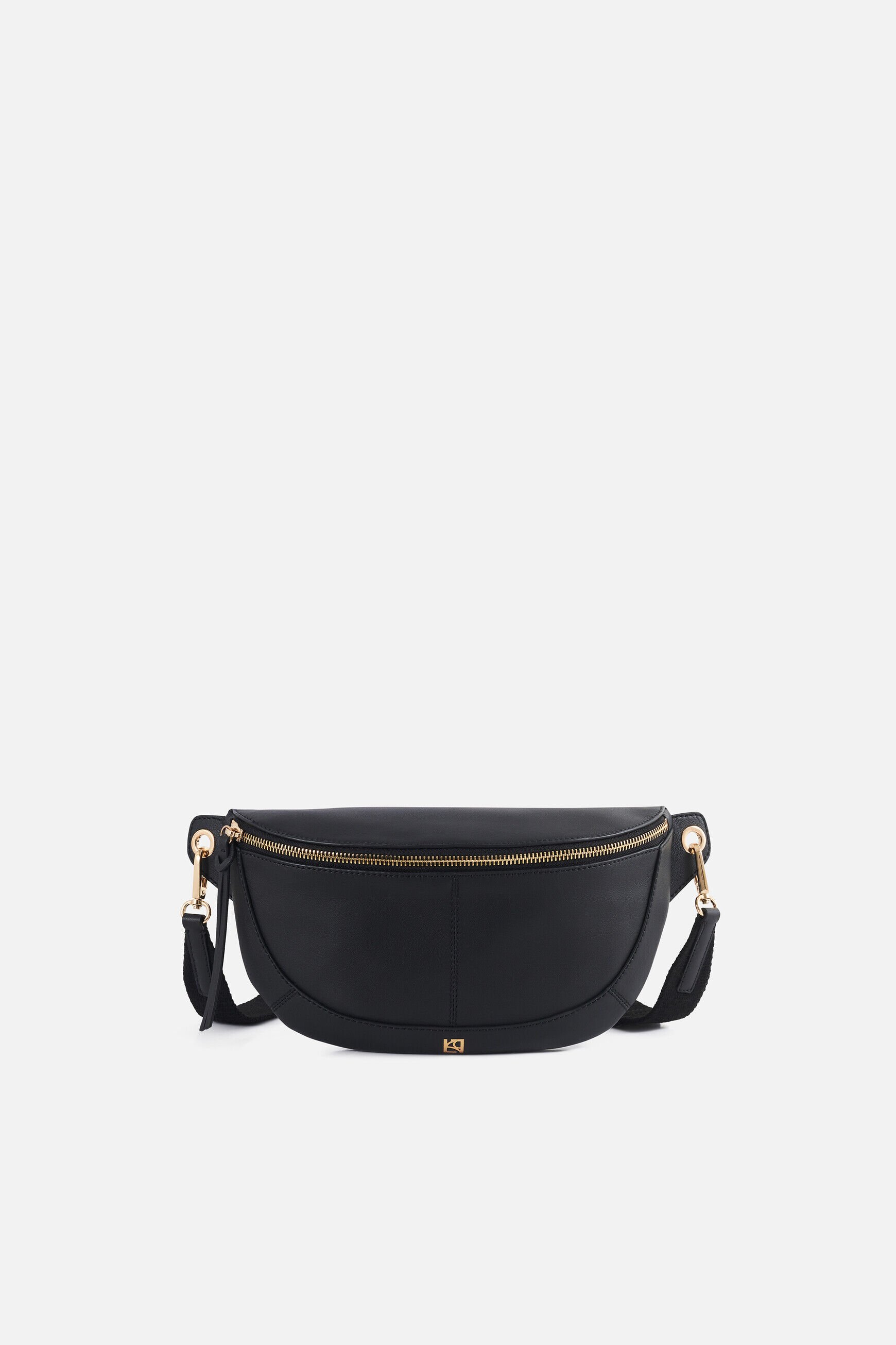 Banane savana en cuir naturel noir femme