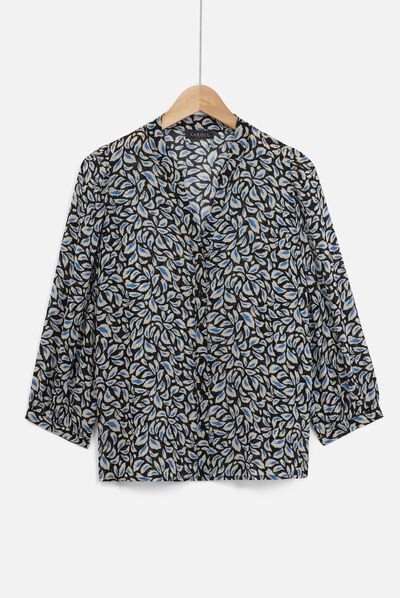 chemisier dixon bleu marine femme