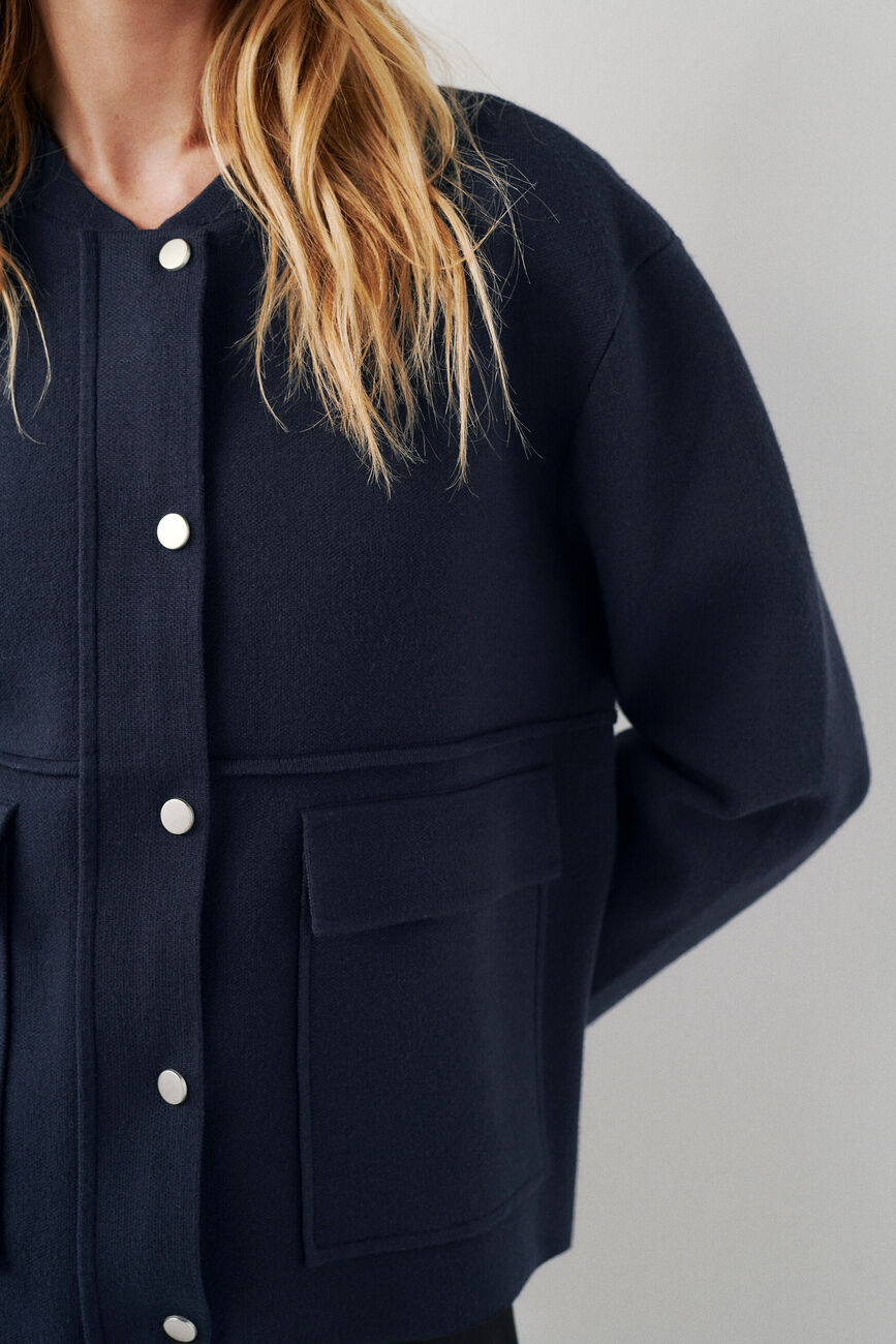 Veste mjames bleu marine femme