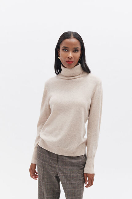 pull dylan b 100% cachemire sable femme