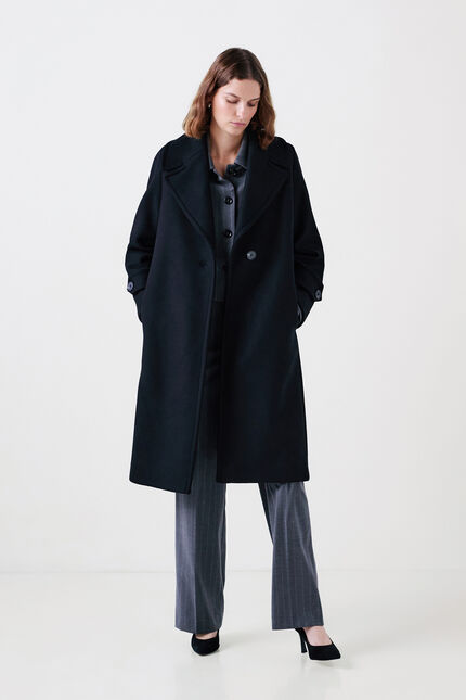 Manteau mrouge1 noir femme