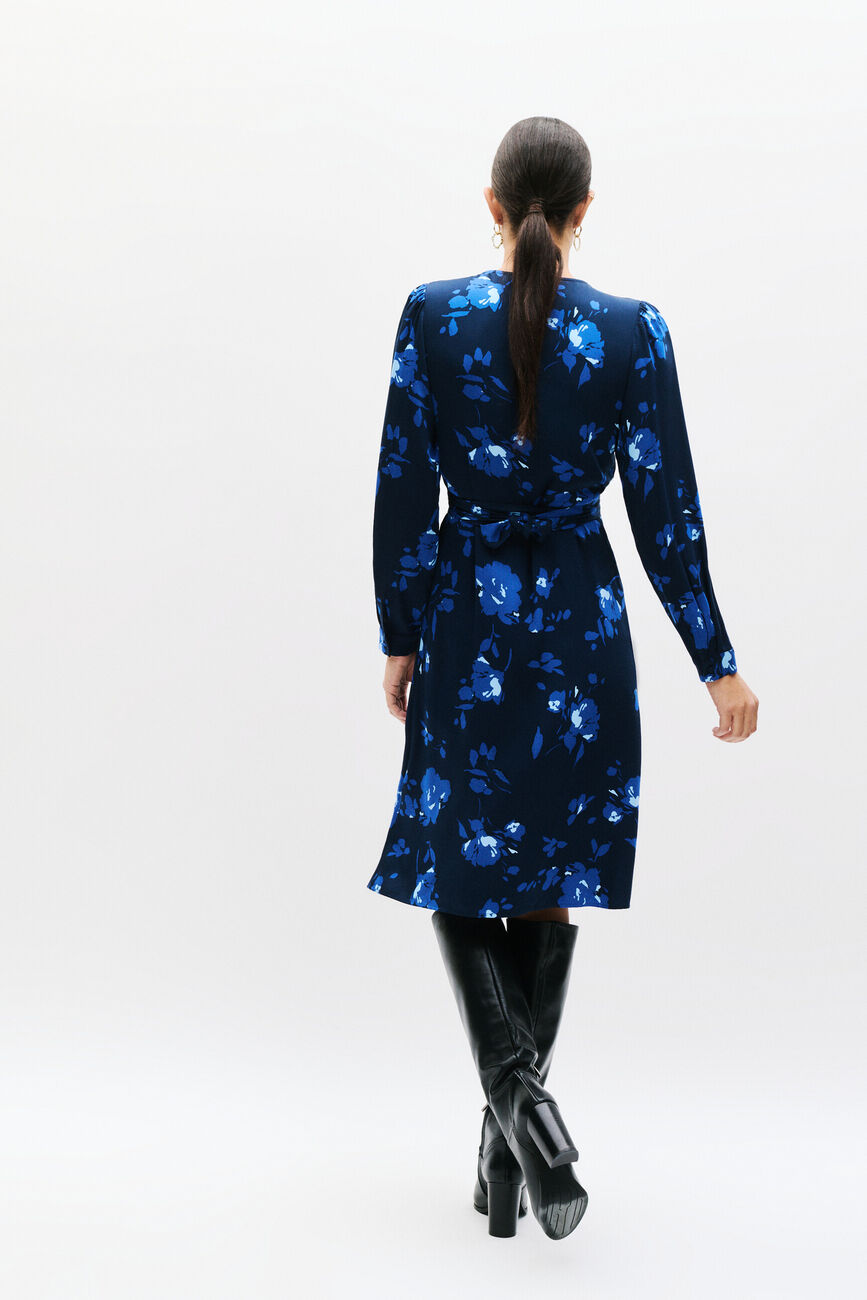 Robe Rlena bleu marine femme