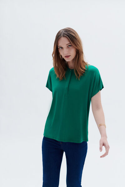 T-shirt tracy vert menthe femme