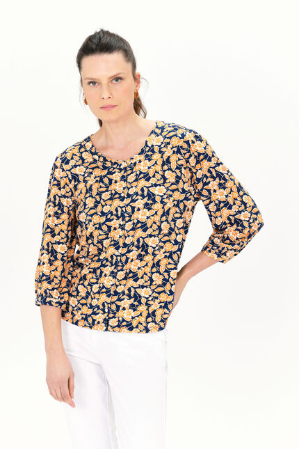 T-shirt tifania bleu violet femme