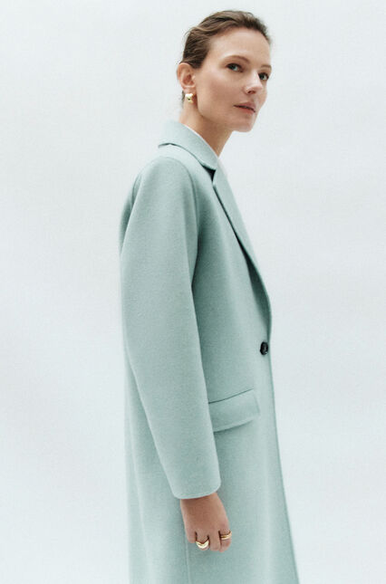 Manteau gaenore bleu pastel femme