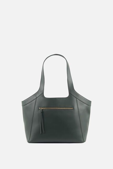 Sac sacha en cuir naturel vert kaki femme
