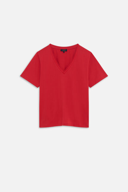 T-shirt tsally rouge clair femme