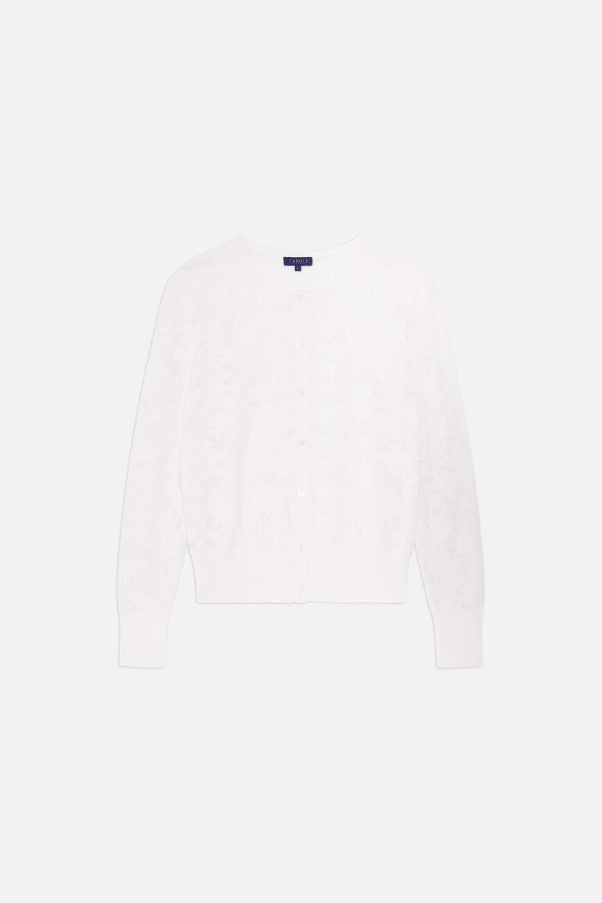 Gilet Mpaloma ecru femme
