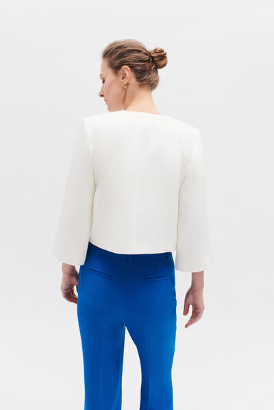 Chaqueta Pauline marfil mujer