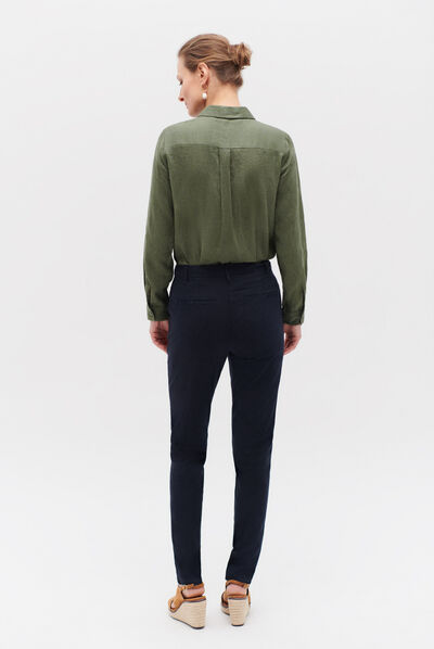 Pantaloni Adelmo blu navy donna