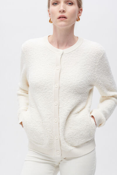 Veste will ecru femme