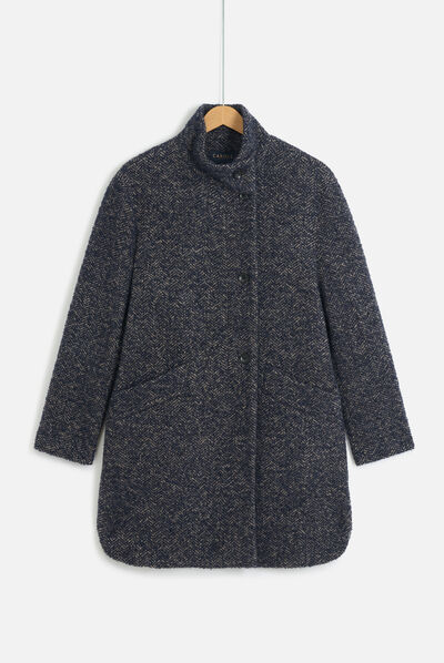 manteau clark bleu marine femme