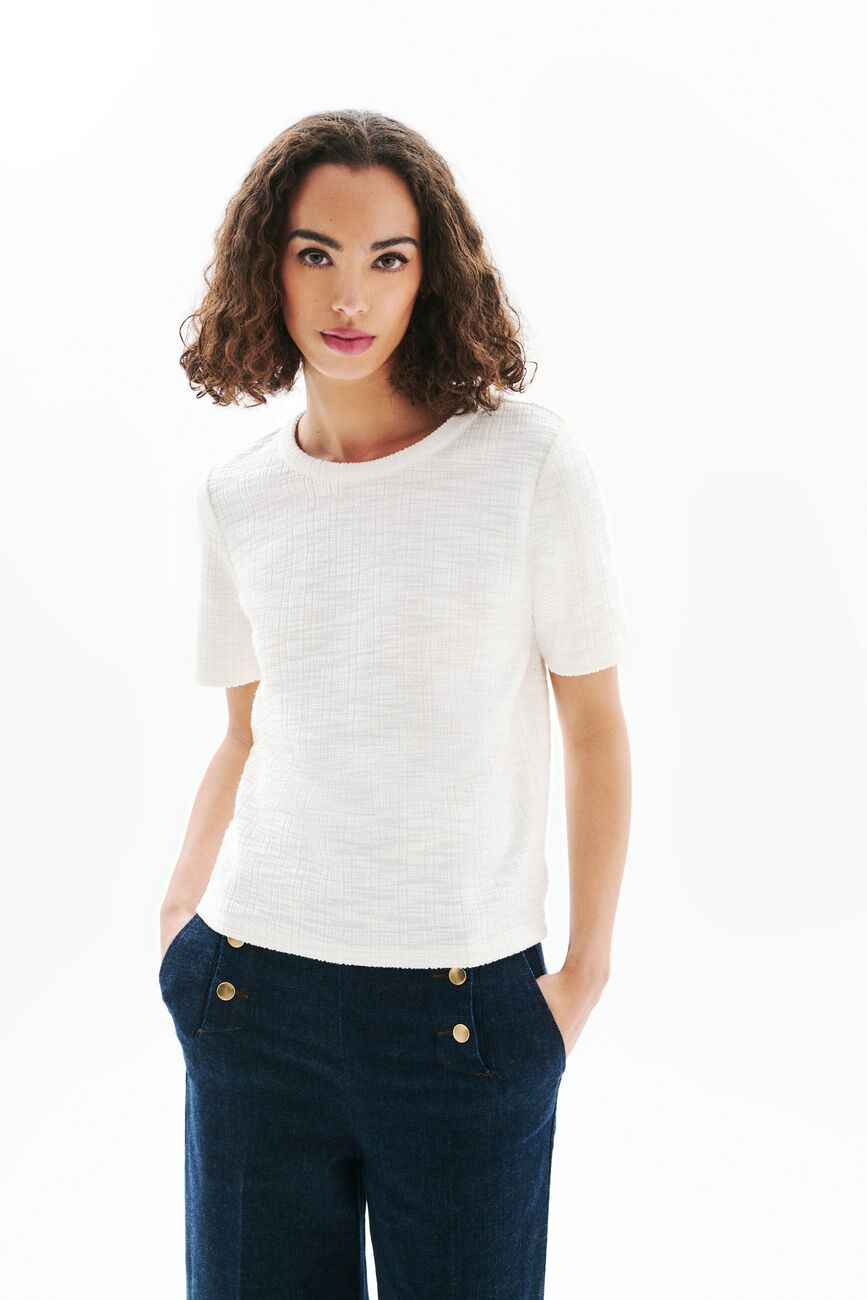 Camiseta Tdaphne crudo mujer