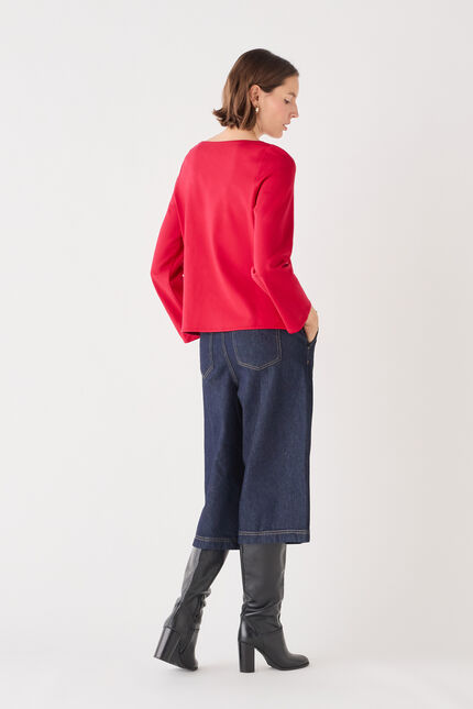 Blouse carmin rouge femme