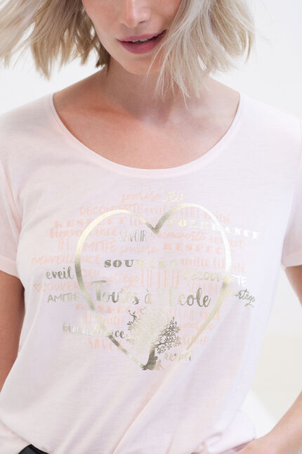 T-Shirt Sheila pastellrosa damen